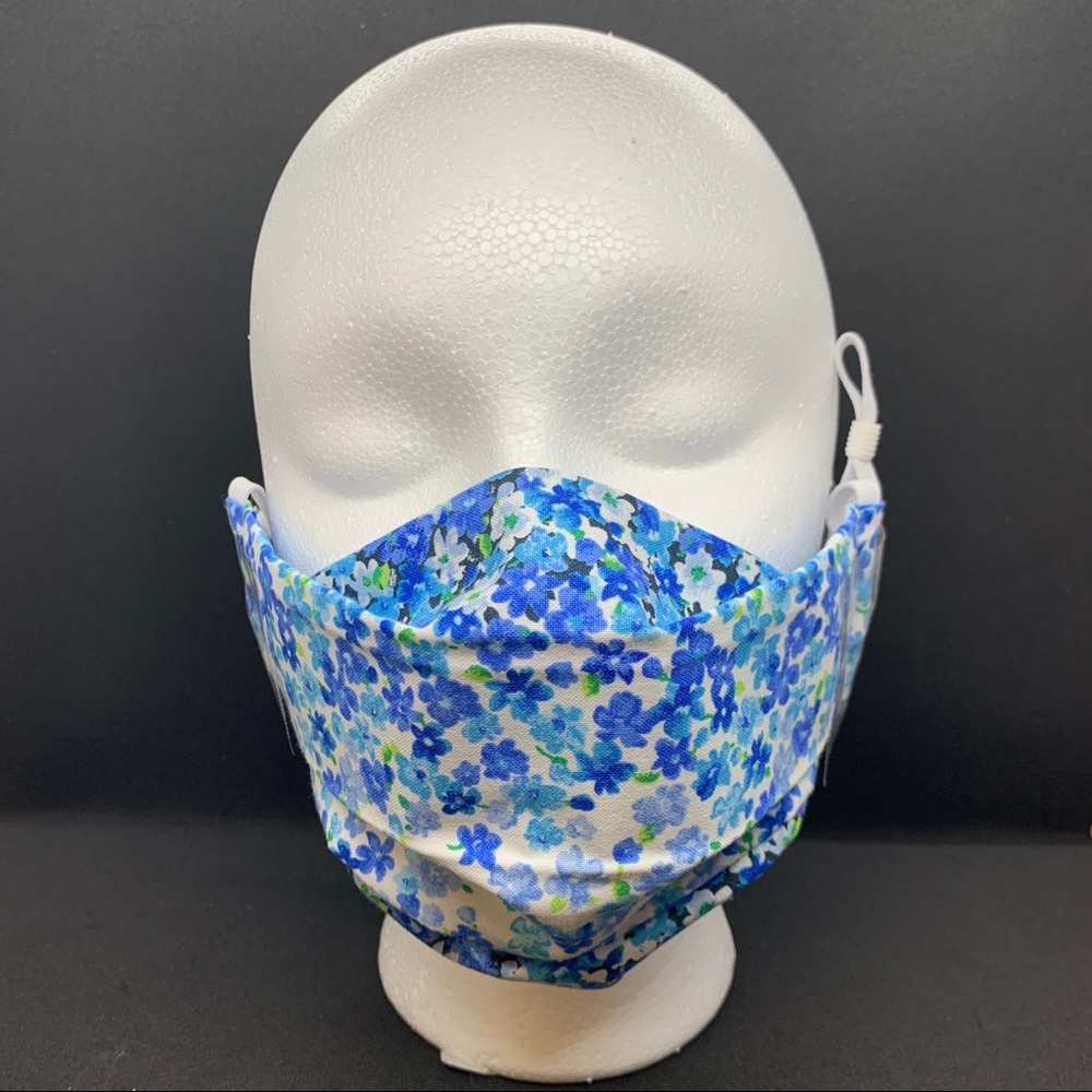 2/$20 Face Mask 3 Layer Nose Bridge Blue Ombré